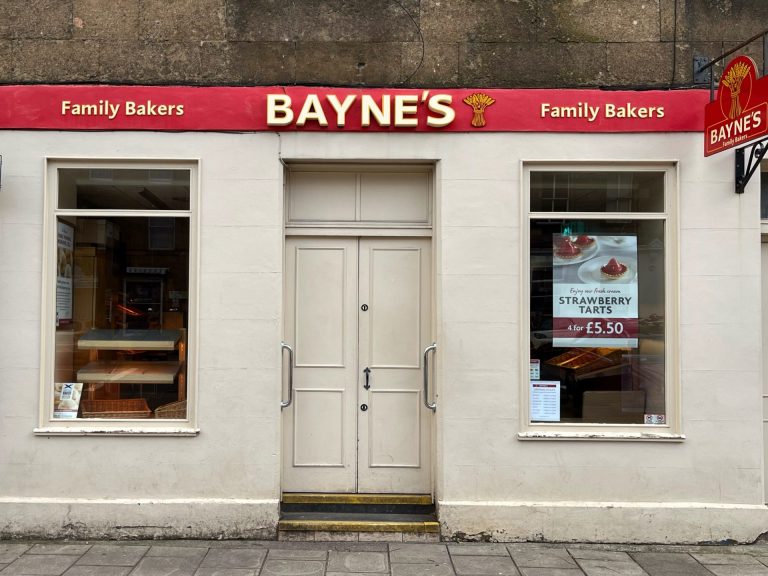 Bayne's Family Bakers Shop Front