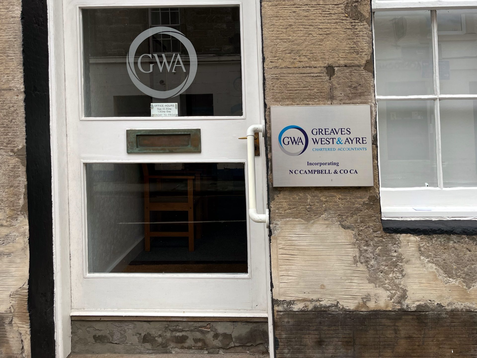 GWA Greaves West & Ayre Shop Front