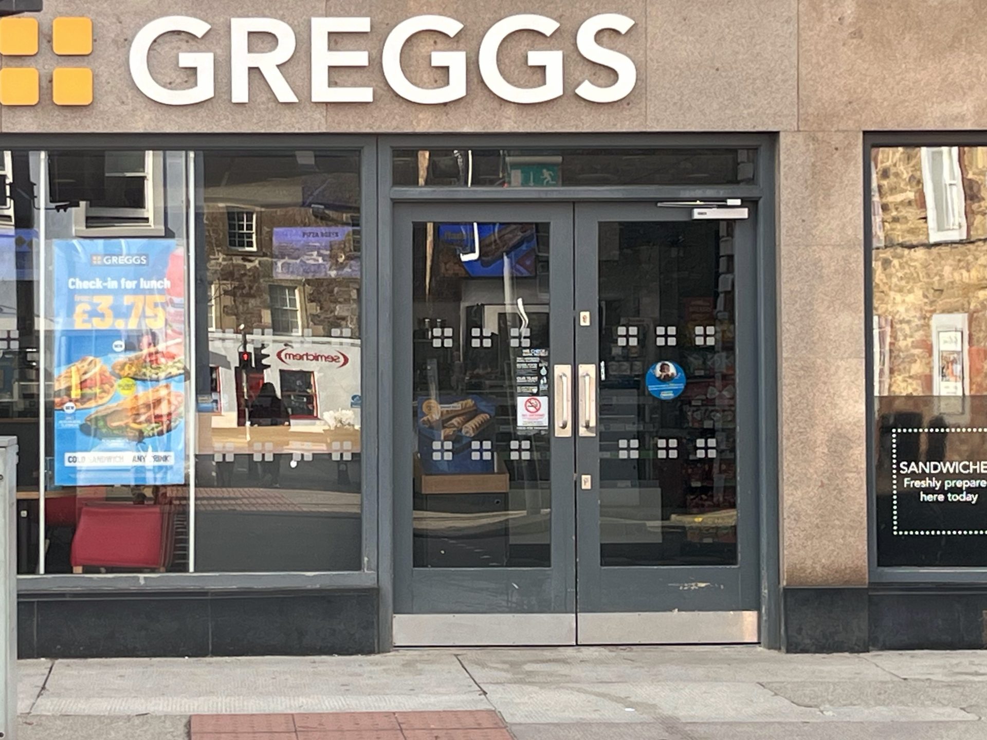 Greggs shop front Haddington