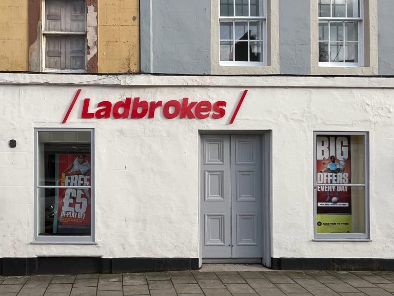 Ladbrokes shop front Haddington