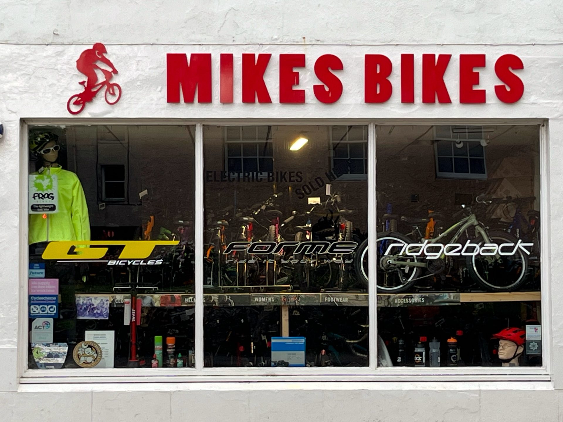 Mikes Bikes Shop Front