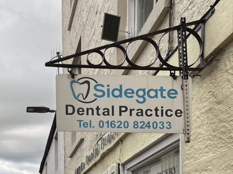 Sidegate Dental Practice Shop Front