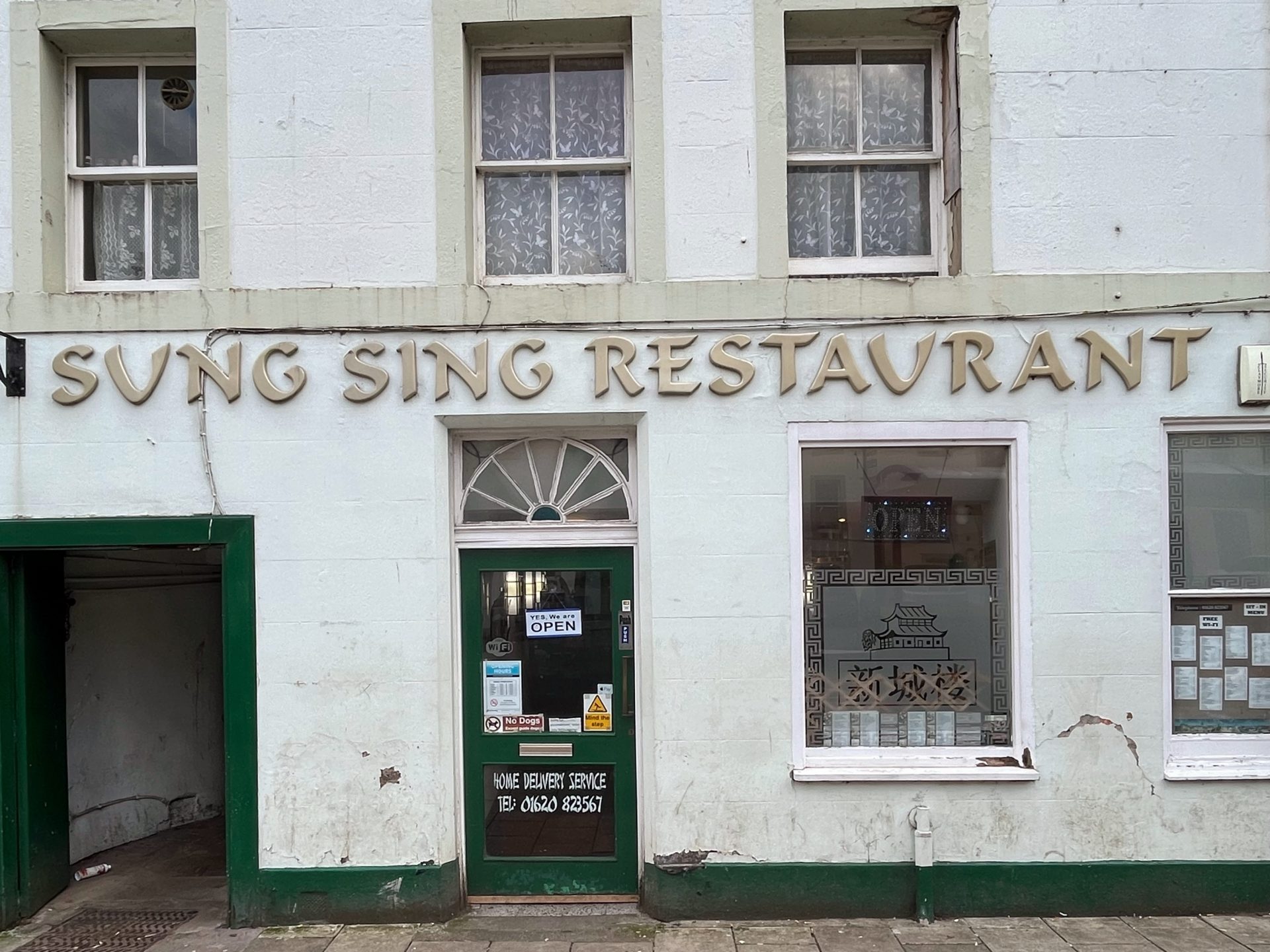 Sung Sing Restaurant Shop Front