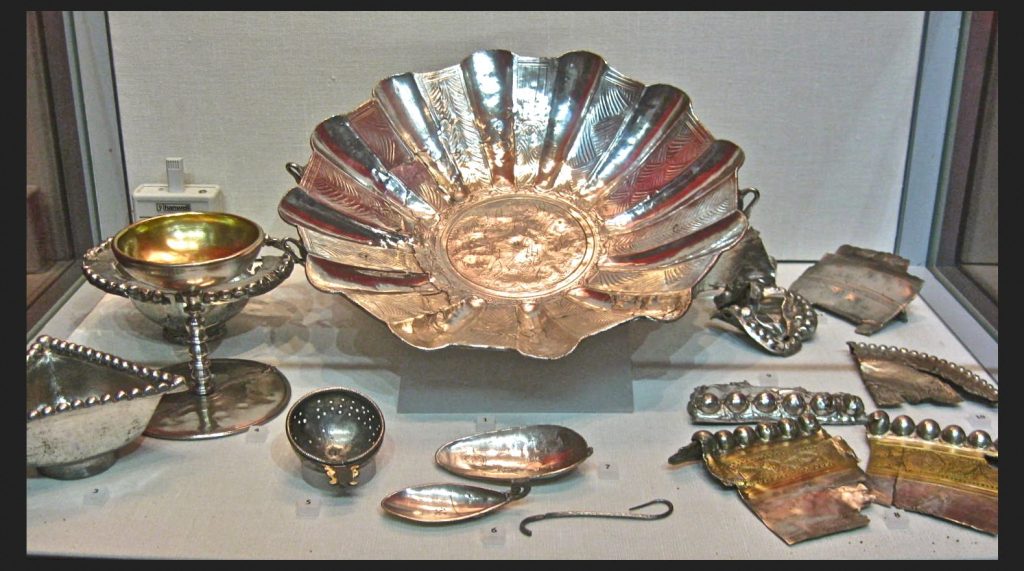 Image of silverware found at Trapain Law