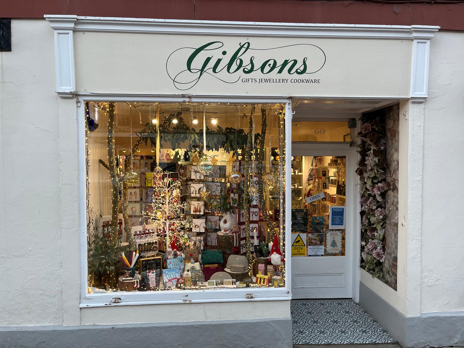 Shop front of Gibsons in Haddington